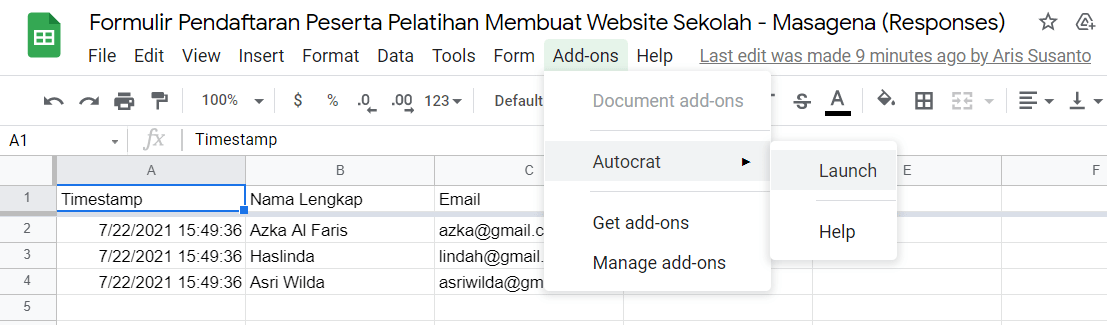 Cara Cepat Membuat Sertifikat Online Otomatis Dengan Google Forms