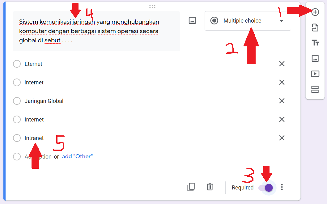 Cara Membuat Soal dan Kunci Jawaban di Google Form - Masagena