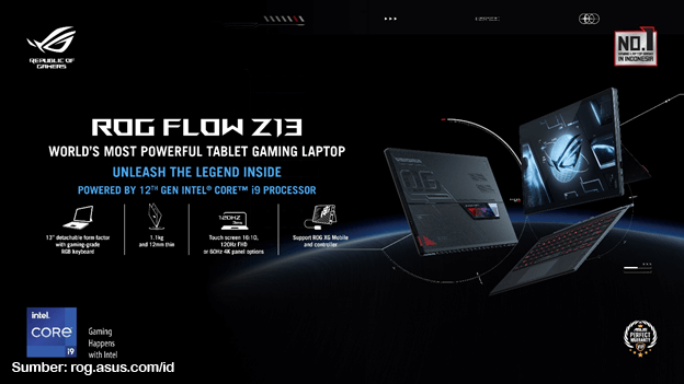 Laptop gaming Asus ROG Flow Z13