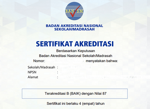 download sertifikat akreditasi sekolah