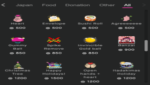 stiker virtual gift goplay
