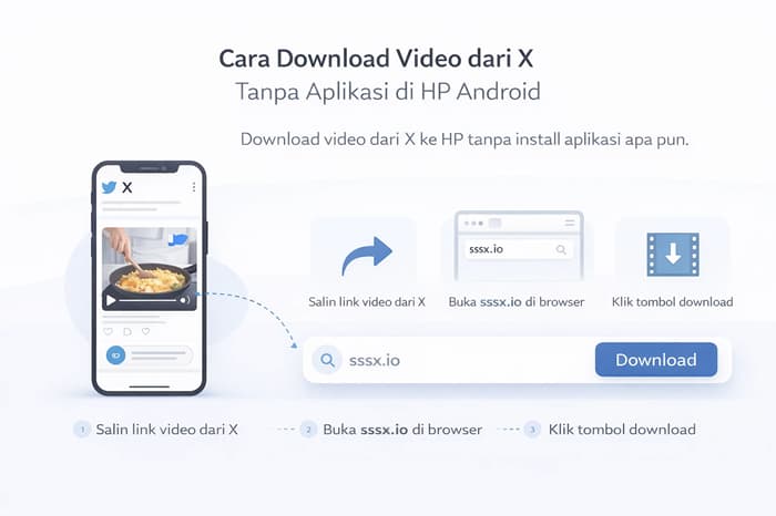 Cara Download Video dari X Tanpa Aplikasi di HP Android