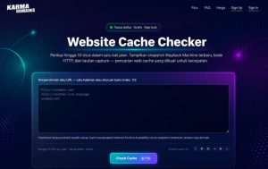 Website Cache Checker Karma Domains